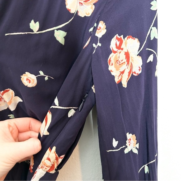 Urban Outfitters Ecote Floral Print Long Sleeve Charlotte Romper 0 - Picture 10 of 11